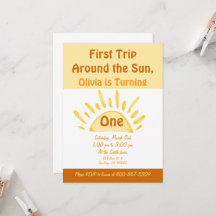 Gender neutral First trip around the sun birthday