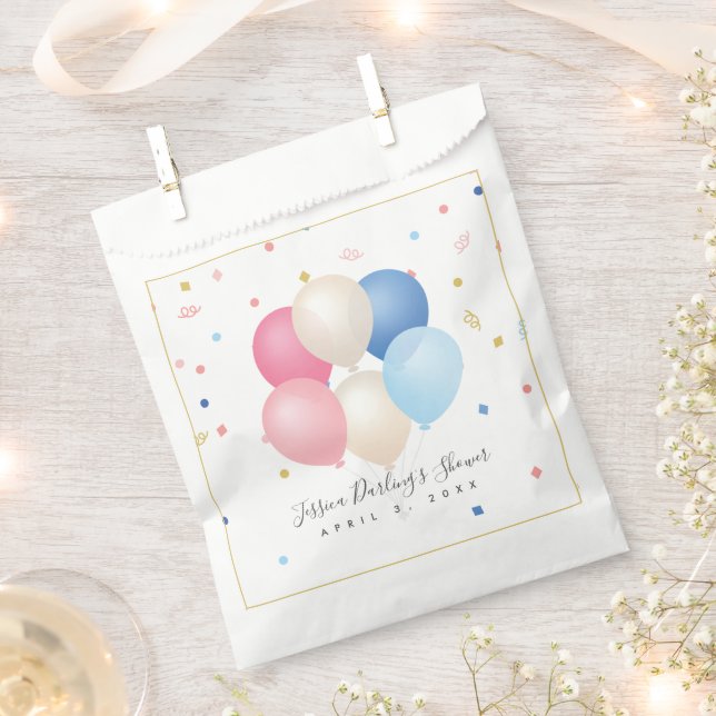 Gender neutral | gender reveal Baby Shower Favour Bags (Clipped)