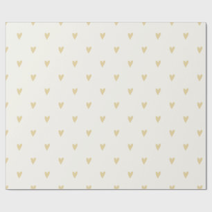 Gender Neutral Gift Wrap Sand Hearts