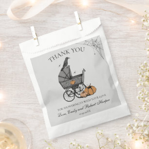 Gender Neutral Gothic Thank You Fall Baby Shower Favour Bags