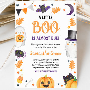 Gender Neutral Halloween Baby Shower Invitation