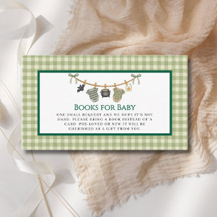 Gender Neutral Halloween Books For Baby Shower Enclosure Card