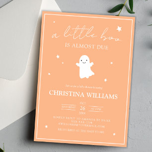 Gender Neutral Little Boo Ghost Baby Shower Invitation