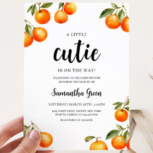 Gender Neutral Little Cutie Baby Shower Invitation