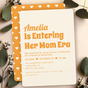 Gender Neutral Mum Era Minimalist Baby Shower Invitation