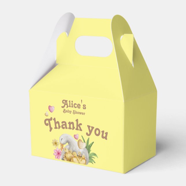 Gender Neutral Mummy and Baby Cute Thank you Favour Box (Front Side)