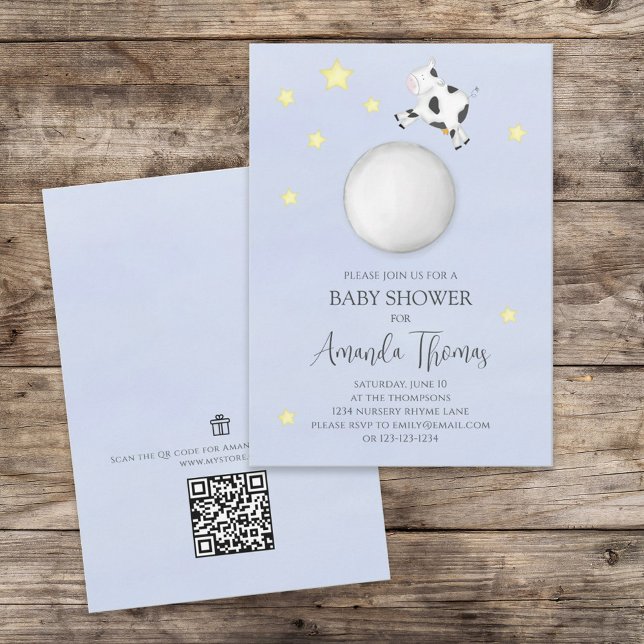 Gender Neutral Nursery Rhyme Gift Registry QR Code Invitation (Creator Uploaded)