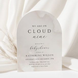 Gender Neutral On Cloud Nine Baby Shower Invitation