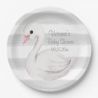 Gender Neutral Personalised Baby Shower Paper Plate