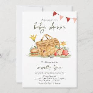Gender Neutral Picnic Baby Shower Invitation