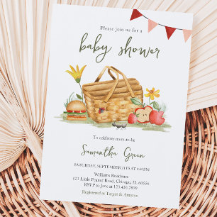 Gender Neutral Picnic Baby Shower Invitation