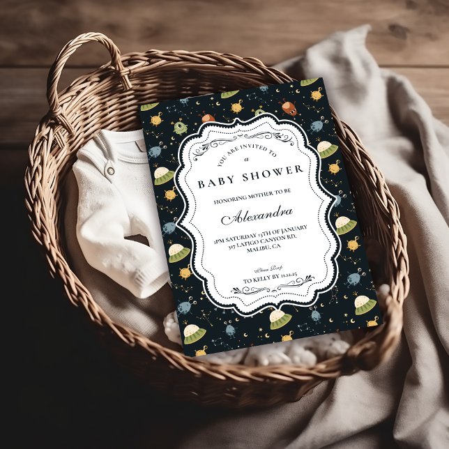 Gender Neutral Planet Safari Baby Shower Invitation (Creator Uploaded)