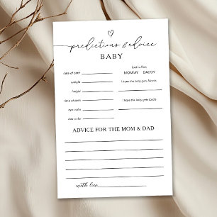 Gender Neutral Predictions & Advice Game Flyer