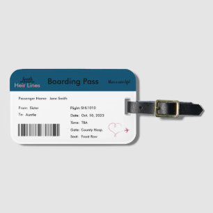 Gender Neutral Pregnancy Announcement Luggage Tag