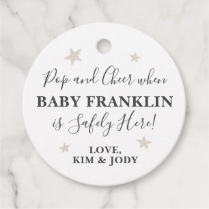 Gender Neutral Silver Stars Pop It When She Pops F Favour Tags