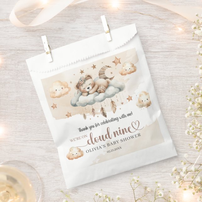 Gender neutral sleeping teddy bear cloud nine favour bags (Clipped)