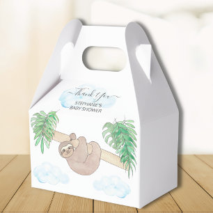 Gender Neutral  Sloth Baby Shower Favour Box
