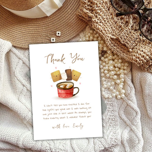 Gender Neutral S'more Fun Fall Baby Shower Thank You Card (Gender Neutral S'more Fun Fall Baby Shower Thank You Card)
