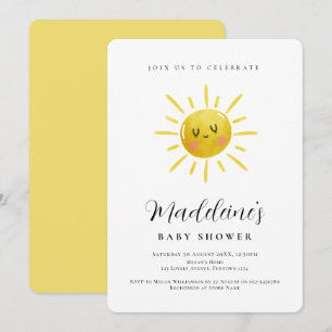 Gender Neutral Sunshine Baby Shower invitation