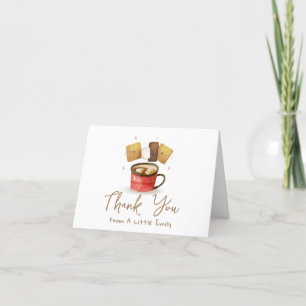 Gender Neutral Sweeet S'more Fun Fall Baby Shower Thank You Card