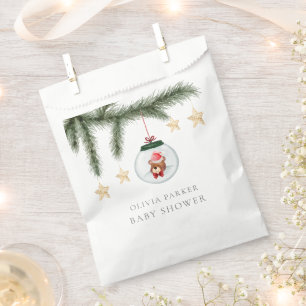 Gender Neutral Teddy Bear Winter Baby Shower Favour Bags