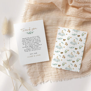 Gender Neutral Vintage Toys Baby Shower Thank You Card