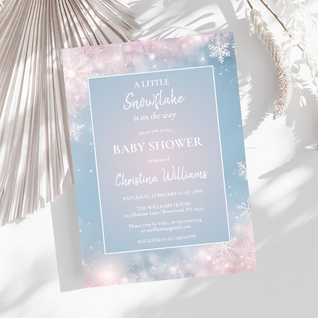 Gender Neutral Winter Wonderland Baby Shower Invitation (Creator Uploaded)
