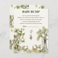 Gender Neutral Woodland Baby Shower Bump Game