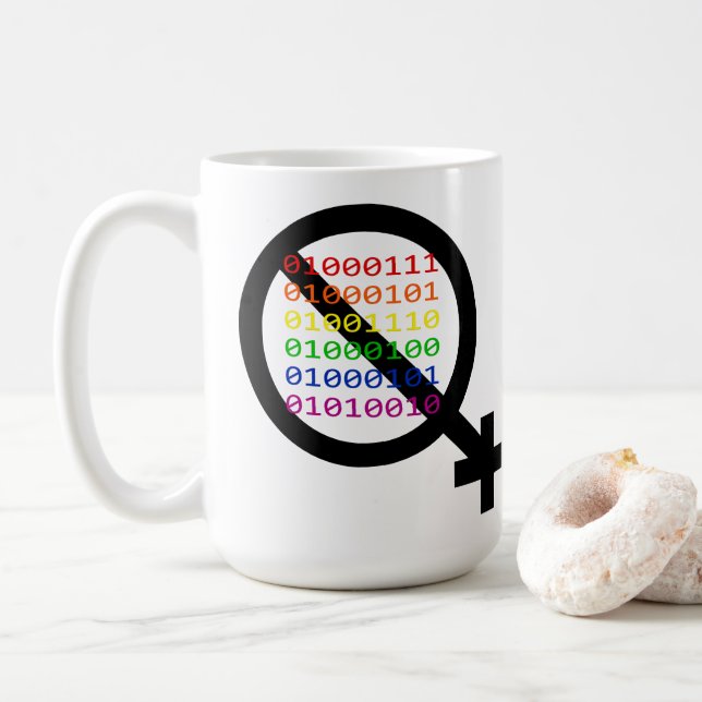 Gender Non-binary Mug (With Donut)