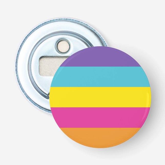 Gender Nonbinary Pride Flag Bottle Opener (Front)