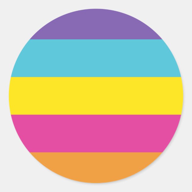 Gender Nonbinary Pride Flag Classic Round Sticker (Front)
