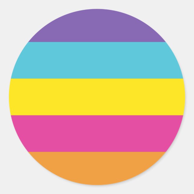 Gender Nonbinary Pride Flag Classic Round Sticker (Front)