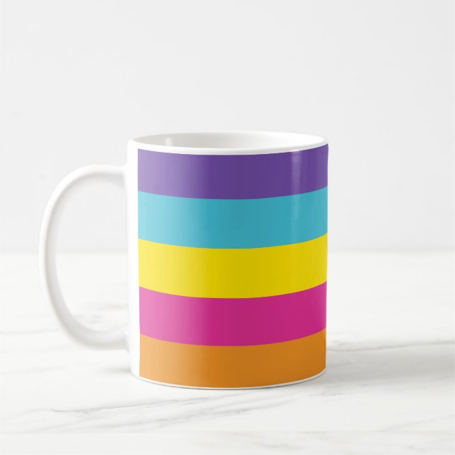 Gender Nonbinary Pride Flag Coffee Mug (Left)