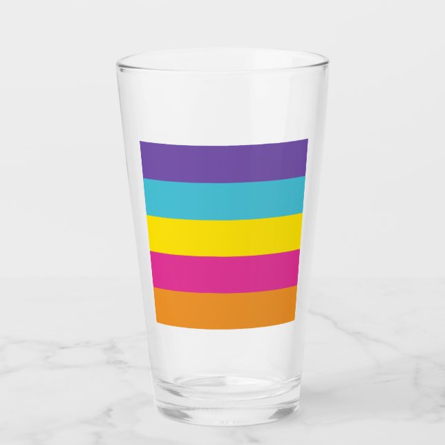 Gender Nonbinary Pride Flag Glass (Front)