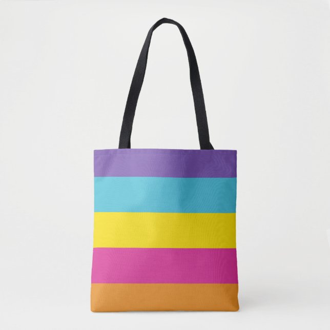 Gender Nonbinary Pride Flag Tote Bag (Front)