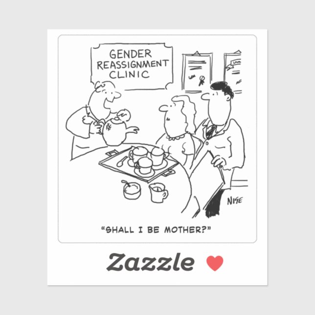 Gender Reassignment Cartoon. (Sheet)