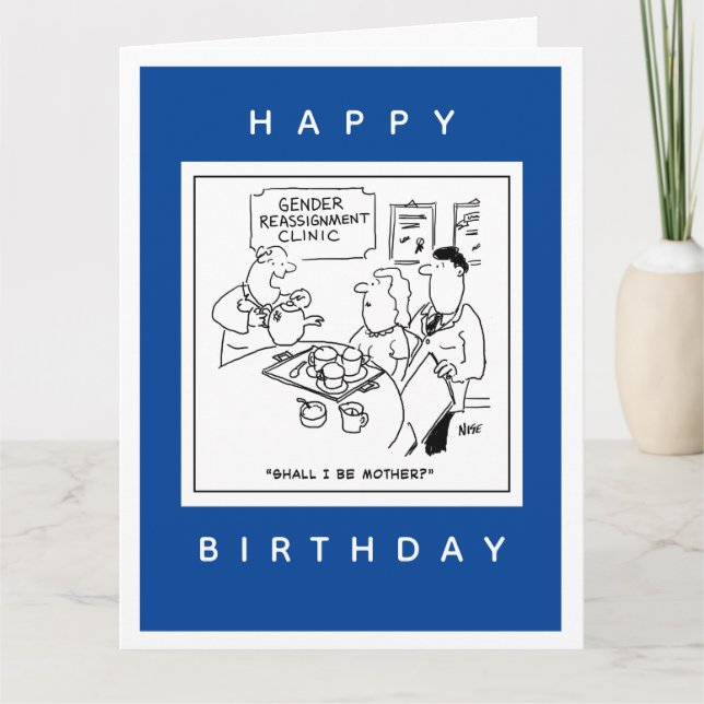 Gender Reassignment Clinic Cartoon Card (Front)