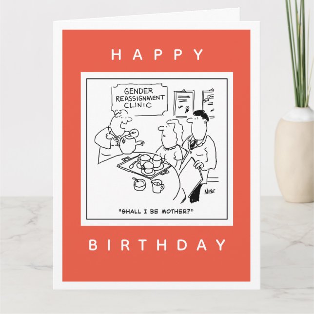 Gender Reassignment Clinic Cartoon Card (Front)