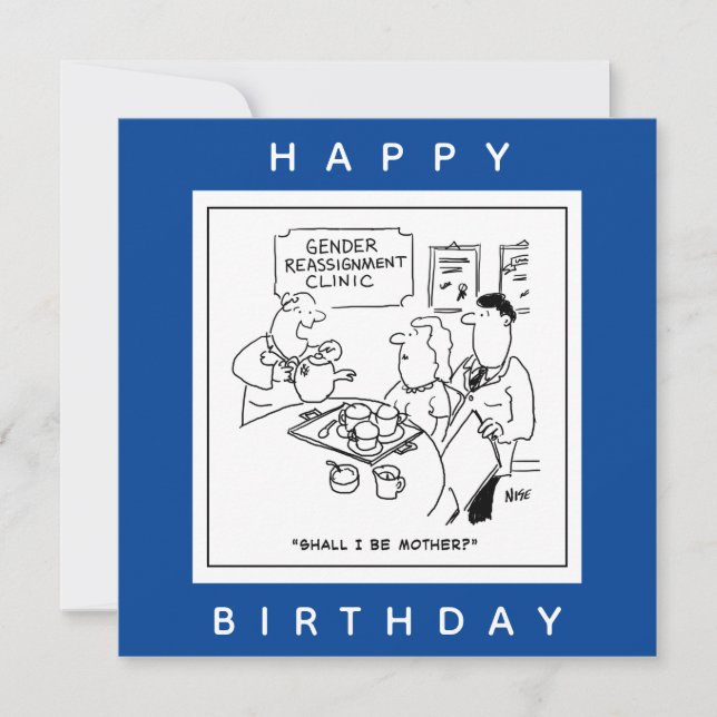 Gender Reassignment Clinic Cartoon Card (Front)