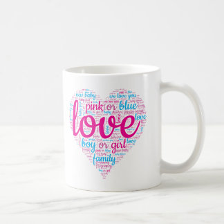 Gender Reveal 2024 Family Men Women Baby Shower Coffee Mug