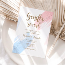 Gender Reveal Baby Shower Invite