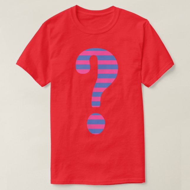 Gender Reveal Baby Shower Question Mark Boy or Gir T-Shirt (Design Front)