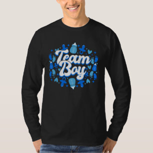 Gender Reveal Babyboy Baby Shower Team Boy T-Shirt