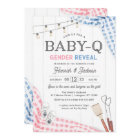 Gender Reveal BabyQ Invitation