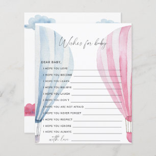 Gender reveal balloons wishes for baby game