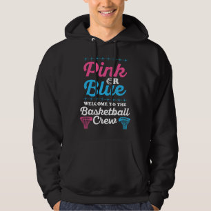 Gender Reveal Basketball for a Basketball Family Hoodie