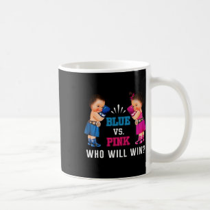 Gender Reveal Blue Vs Pink Ethnic Boxing Babies Coffee Mug