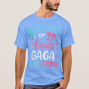 Gender reveal boots or bows Gaga matching baby par T-Shirt