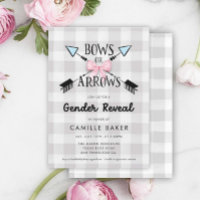 Gender Reveal Bows or Arrows Baby Shower