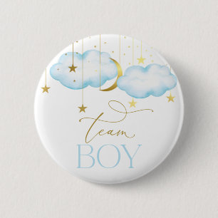 Gender Reveal Button, Team Boy Blue Button